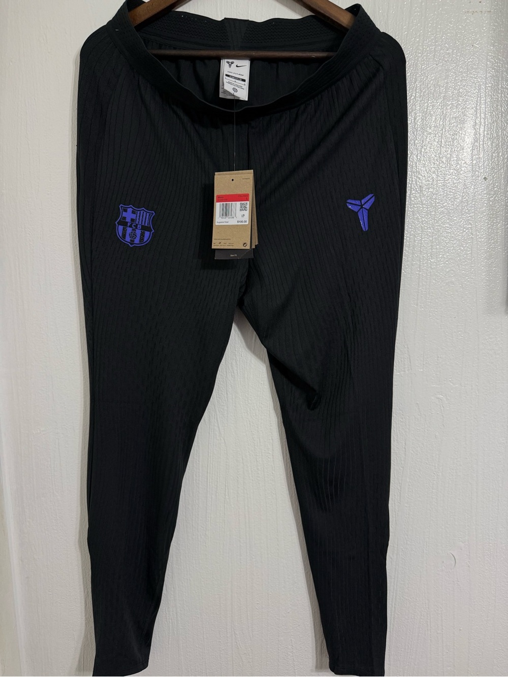 Nike FC Barcelona x Kobe Away Track Pants Black IO4254-010 Mens Large NEW